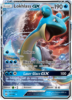 Carte Pokémon Lokhlass-GX 35/149 Ultra Rare Soleil et Lune (JCC)
