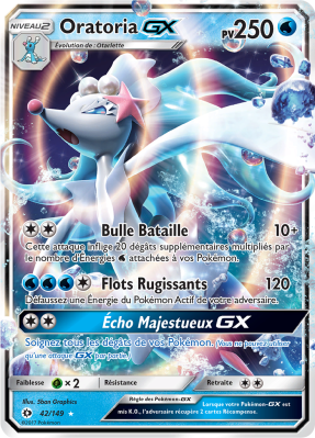 Carte Pokémon Oratoria-GX 42/149 Ultra Rare Soleil et Lune (JCC)