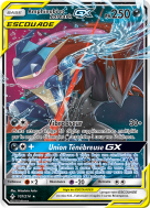 Carte Pokémon Amphinobi et Zoroark-GX 107/214 Ultra Rare Alliance Infaillible