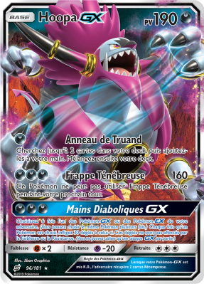 Carte Pokémon Hoopa-GX 96/181 Ultra Rare Duo de Choc