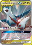 Carte Pokémon Latias et Latios-GX 113/181 Ultra Rare Duo de Choc