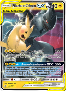 Carte Pokémon Pikachu et Zekrom-GX 33/181 Ultra Rare Duo de Choc