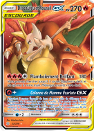 Carte Pokémon Dracaufeu et Roussil-GX 22/236 Ultra Rare Éclipse Cosmique