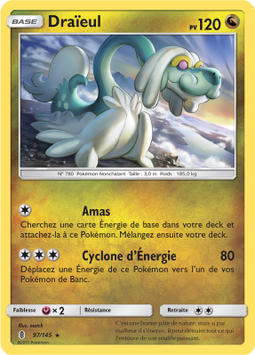 Carte Pokémon Draïeul 97/145 Holographique Gardiens Ascendants