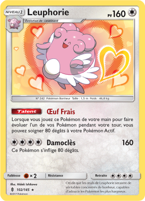 Carte Pokémon Leuphorie 102/145 Holographique Gardiens Ascendants
