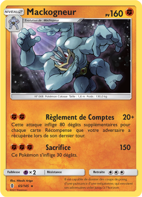 Carte Pokémon Mackogneur 65/145 Holographique Gardiens Ascendants