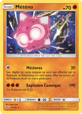 Carte Pokémon Météno 77/145 Holographique Gardiens Ascendants