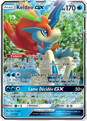Carte Pokémon Keldeo-GX 47/236 Ultra Rare Harmonie des Esprits