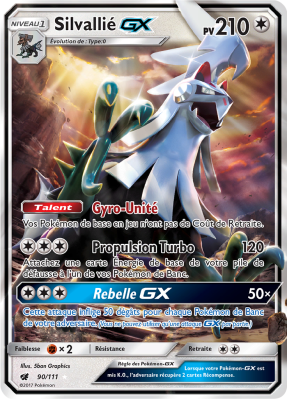 Carte Pokémon Silvallié-GX 90/111 Ultra Rare Invasion Carmin