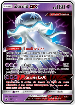 Carte Pokémon Zéroïd-GX 49/111 Ultra Rare Invasion Carmin