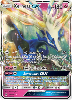Carte Pokémon Xerneas-GX 90/131 Ultra Rare Lumière Interdite