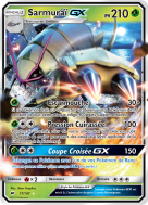 Carte Pokémon Sarmuraï-GX 17/147 Ultra Rare Ombres Ardentes