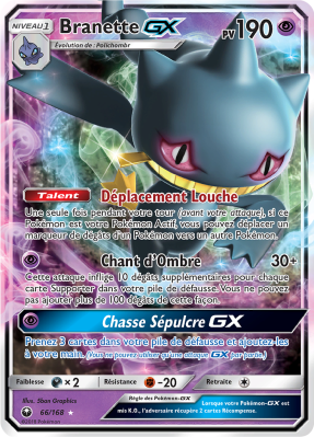 Carte Pokémon Branette-GX 66/168 Ultra Rare Tempête Céleste