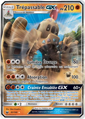 Carte Pokémon Trépassable-GX 82/168 Ultra Rare Tempête Céleste