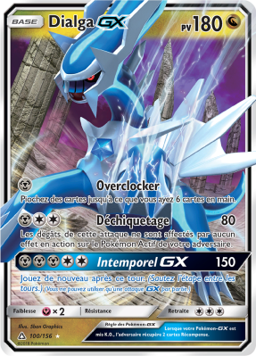 Carte Pokémon Dialga-GX 100/156 Ultra Rare Ultra-Prisme