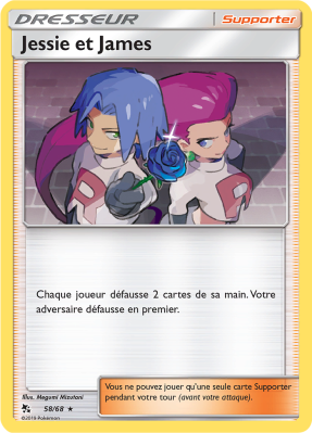 Carte Pokémon Jessie et James 58/68 Holographique Destinées Occultes
