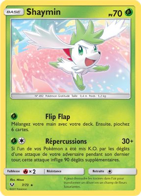 Carte Pokémon Shaymin 7/73 Holographique Légendes Brillantes