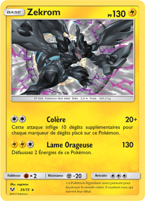 Carte Pokémon Zekrom 35/73 Holographique Légendes Brillantes