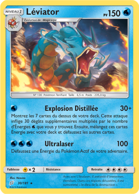 Carte Pokémon Léviator 30/181 Holographique Duo de Choc