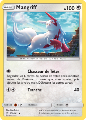 Carte Pokémon Mangriff 132/181 Holographique Duo de Choc