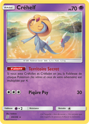 Carte Pokémon Créhelf 83/236 Holographique Harmonie des Esprits