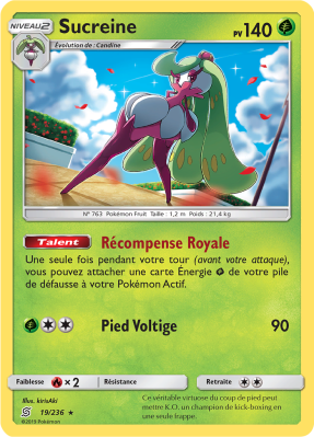 Carte Pokémon Sucreine 19/236 Holographique Harmonie des Esprits