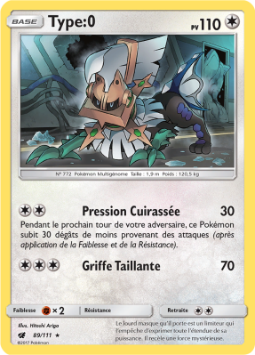 Carte Pokémon Type:0 89/111 Holographique Invasion Carmin