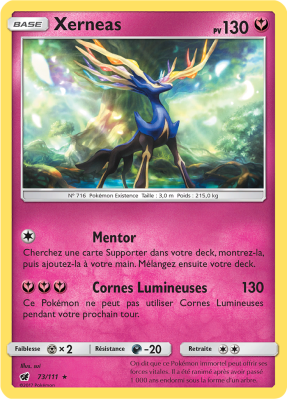 Carte Pokémon Xerneas 73/111 Holographique Invasion Carmin