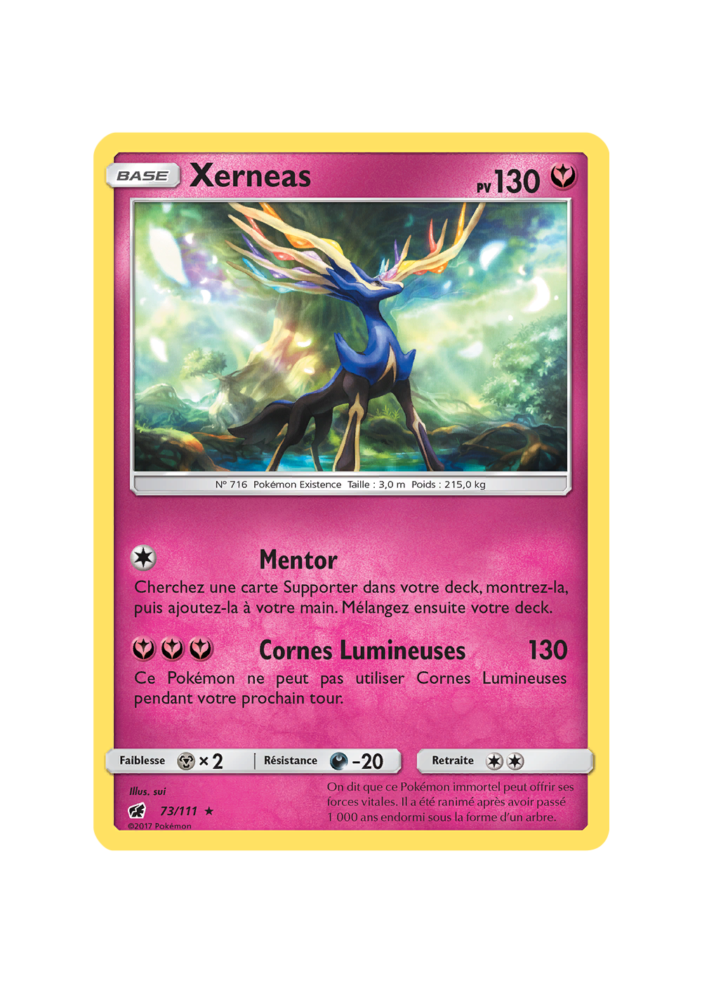 Carte Pokémon Xerneas 078/185 Holographique Voltage Éclatant
