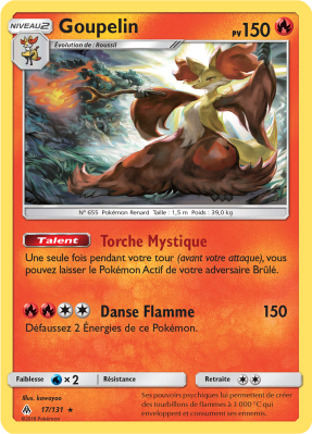Carte Pokémon Goupelin 17/131 Holographique Lumière Interdite
