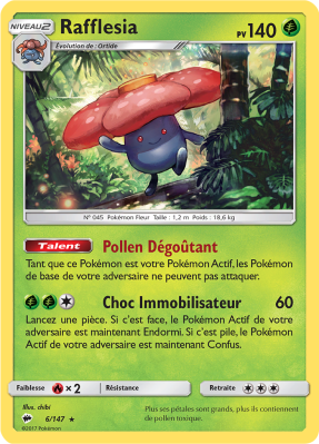 Carte Pokémon Rafflesia 6/147 Holographique Ombres Ardentes