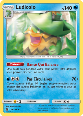 Carte Pokémon Ludicolo 38/168 Holographique Tempête Céleste