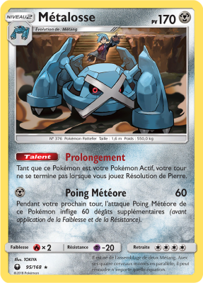 Carte Pokémon Métalosse 95/168 Holographique Tempête Céleste