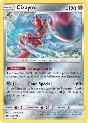 Carte Pokémon Cizayox 126/214 Holographique Tonnerre Perdu