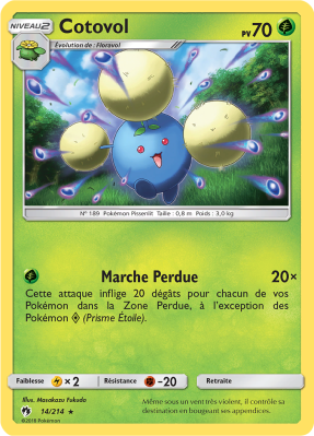 Carte Pokémon Cotovol 14/214 Holographique Tonnerre Perdu