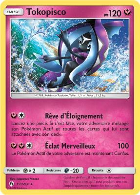 Carte Pokémon Tokopisco 151/214 Holographique Tonnerre Perdu