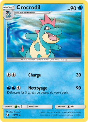 Carte Pokémon Crocrodil 23/70 Peu commune Majesté des Dragons