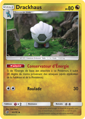 Carte Pokémon Drackhaus 43/70 Peu commune Majesté des Dragons