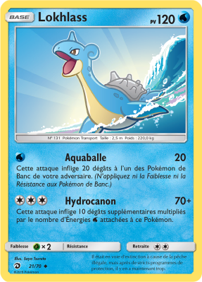 Carte Pokémon Lokhlass 21/70 Peu commune Majesté des Dragons