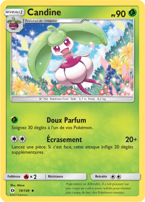 Carte Pokémon Candine 19/149 Peu commune Soleil et Lune (JCC)