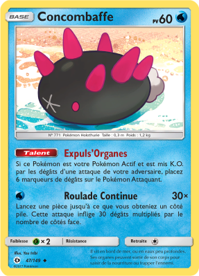 Carte Pokémon Concombaffe 47/149 Peu commune Soleil et Lune (JCC)
