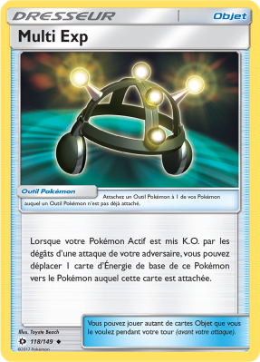 Carte Pokémon Multi Exp 118/149 Peu commune Soleil et Lune (JCC)