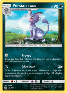 Carte Pokémon Persian d'Alola 79/149 Peu commune Soleil et Lune (JCC)
