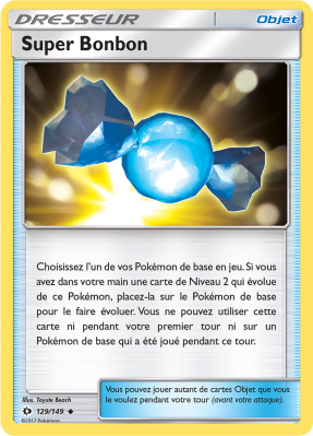 Carte Pokémon Super Bonbon 129/149 Peu commune Soleil et Lune (JCC)
