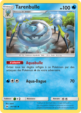 Carte Pokémon Tarenbulle 46/149 Peu commune Soleil et Lune (JCC)