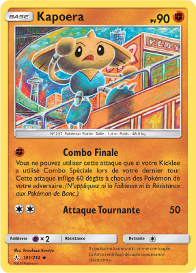 Carte Pokémon Kapoera 101/214 Peu commune Alliance Infaillible