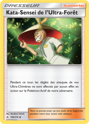 Carte Pokémon Kata-Sensei de l'Ultra-Forêt 188/214 Peu commune Alliance Infaillible