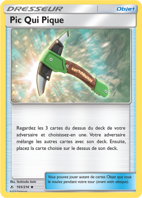 Carte Pokémon Pic Qui Pique 165/214 Peu commune Alliance Infaillible