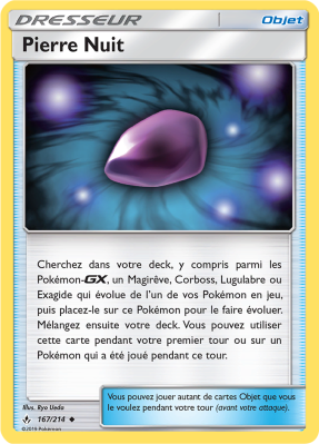Carte Pokémon Pierre Nuit 167/214 Peu commune Alliance Infaillible