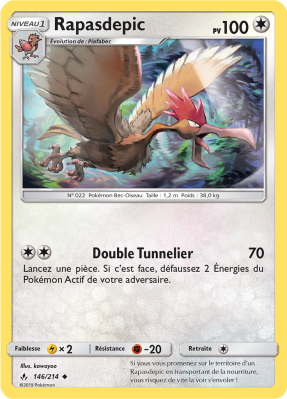 Carte Pokémon Rapasdepic 146/214 Peu commune Alliance Infaillible